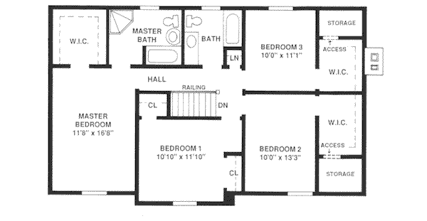 upper floor house blueprint