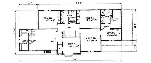 upper floor house blueprint