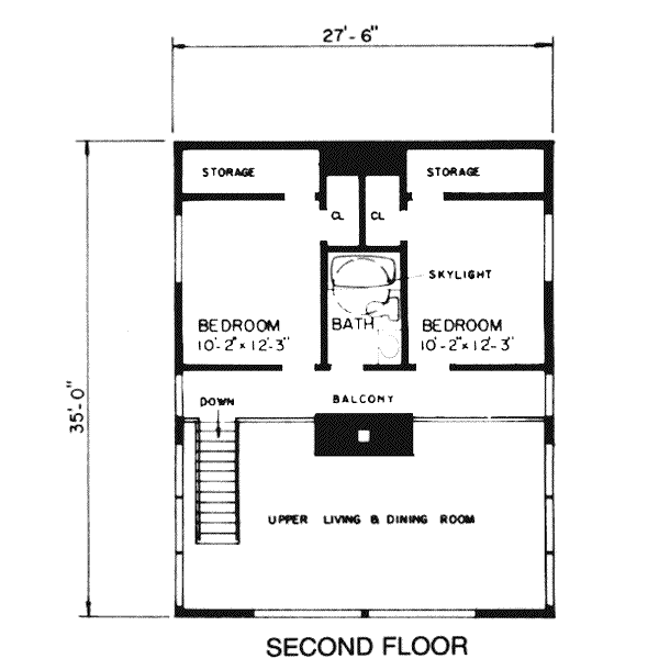 upper floor house blueprint
