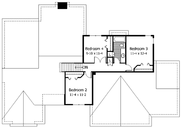 upper floor house blueprint