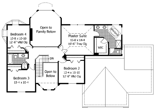 upper floor house blueprint