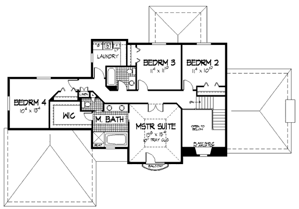 upper floor house blueprint