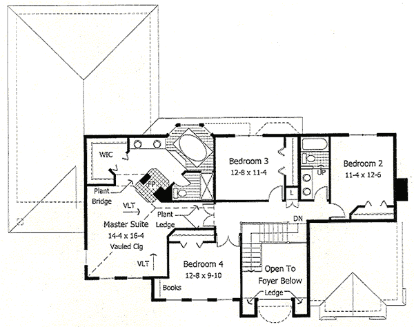 upper floor house blueprint