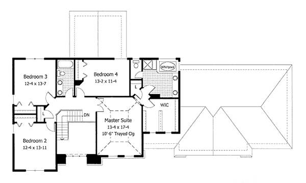 upper floor house blueprint