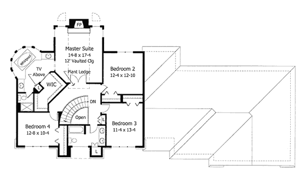 upper floor house blueprint