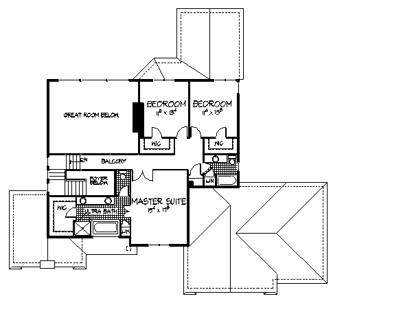 upper floor house blueprint
