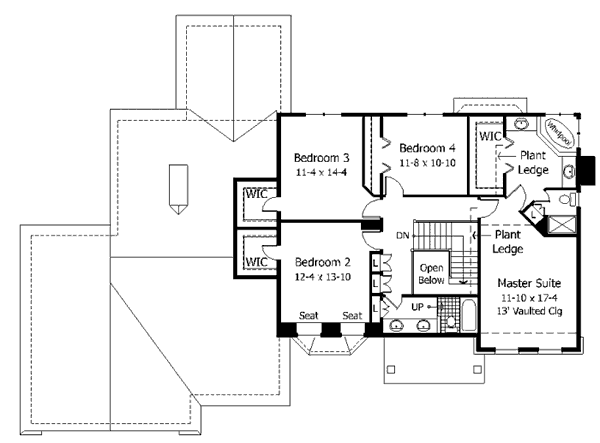 upper floor house blueprint