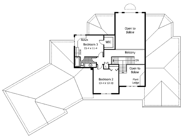upper floor house blueprint