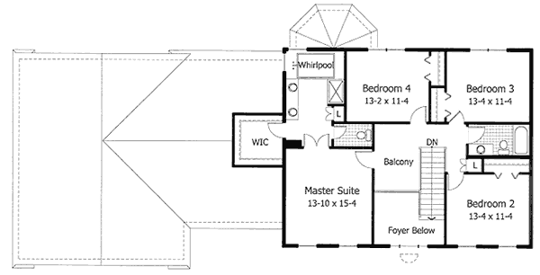 upper floor house blueprint