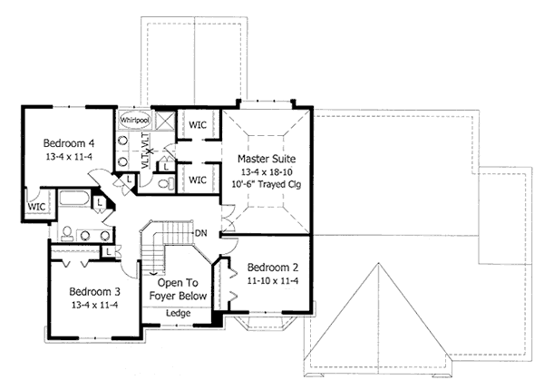 upper floor house blueprint