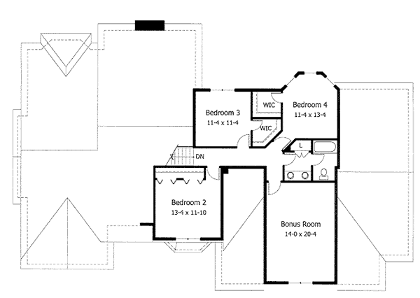 upper floor house blueprint