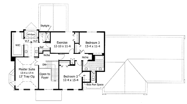 upper floor house blueprint