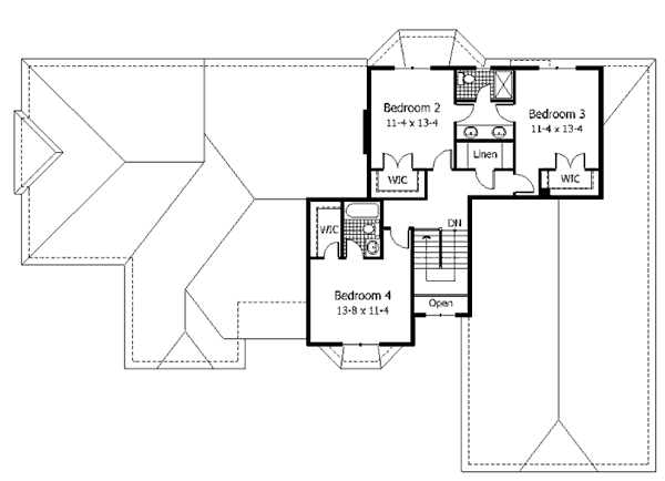 upper floor house blueprint