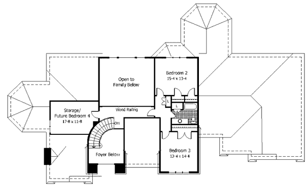upper floor house blueprint
