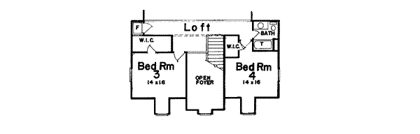 upper floor house blueprint