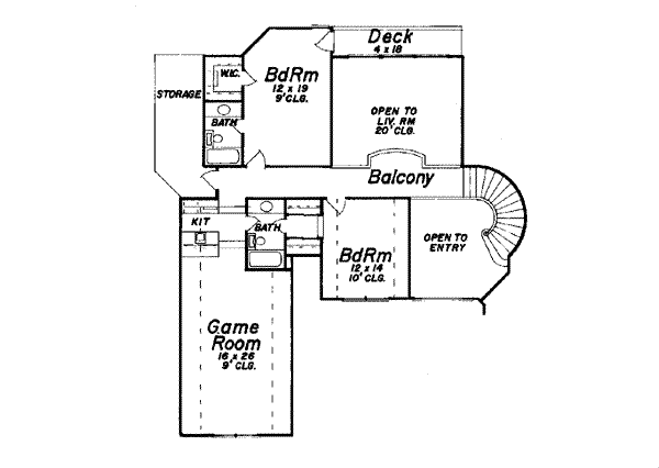 upper floor house blueprint