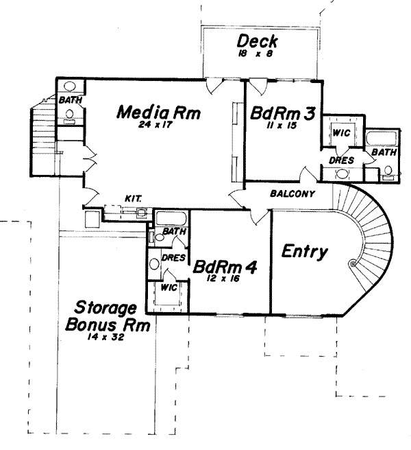 upper floor house blueprint
