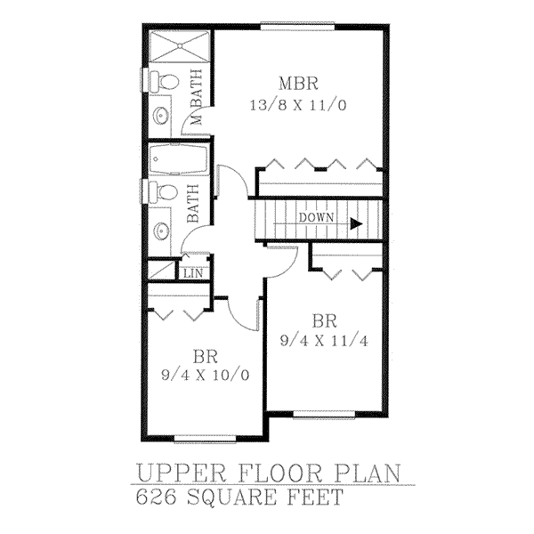 upper floor house blueprint