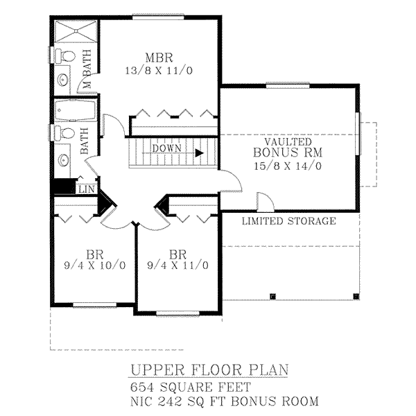 upper floor house blueprint
