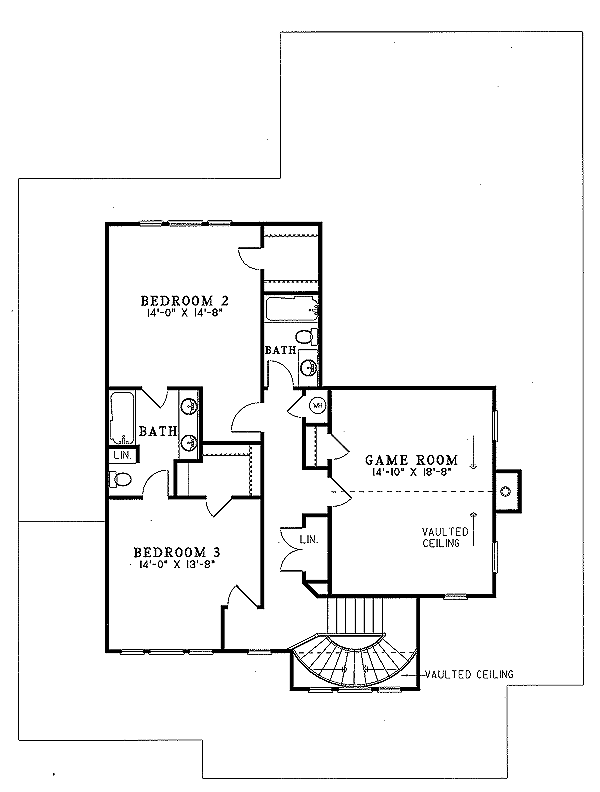 upper floor house blueprint