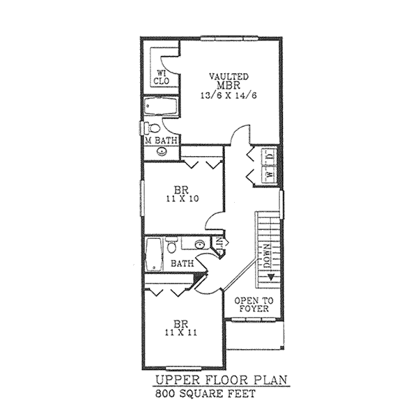 upper floor house blueprint