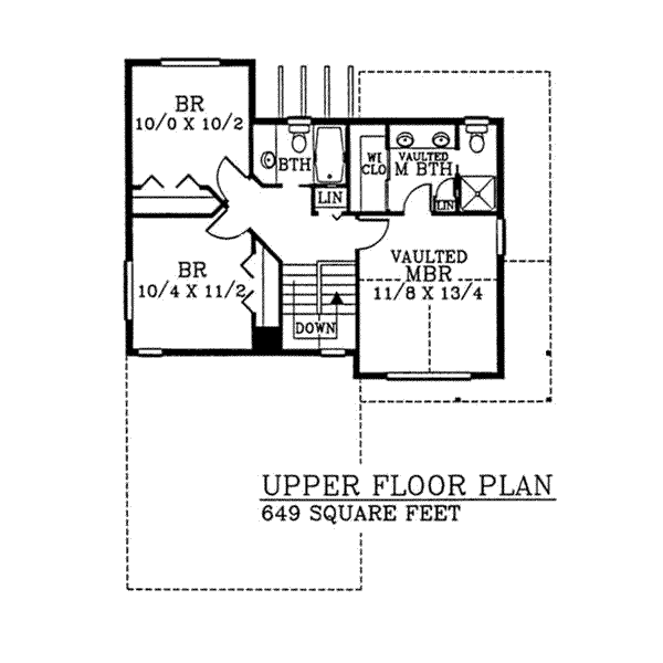 upper floor house blueprint