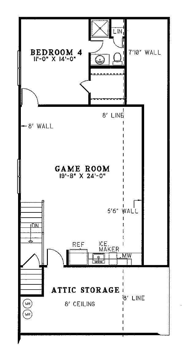 upper floor house blueprint