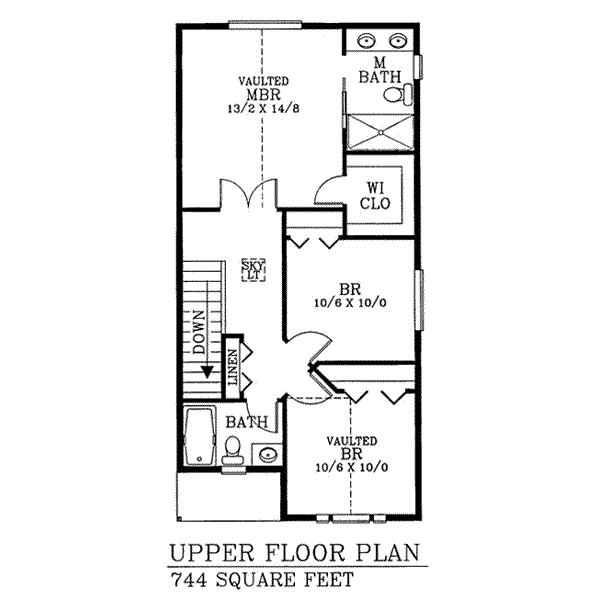 upper floor house blueprint