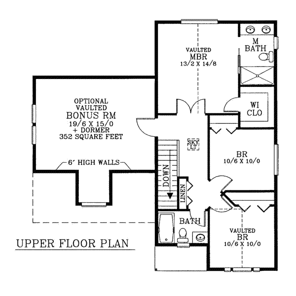 upper floor house blueprint