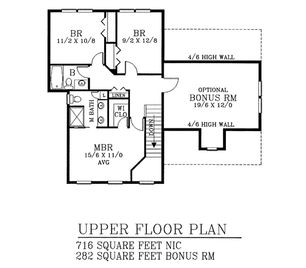 upper floor house blueprint