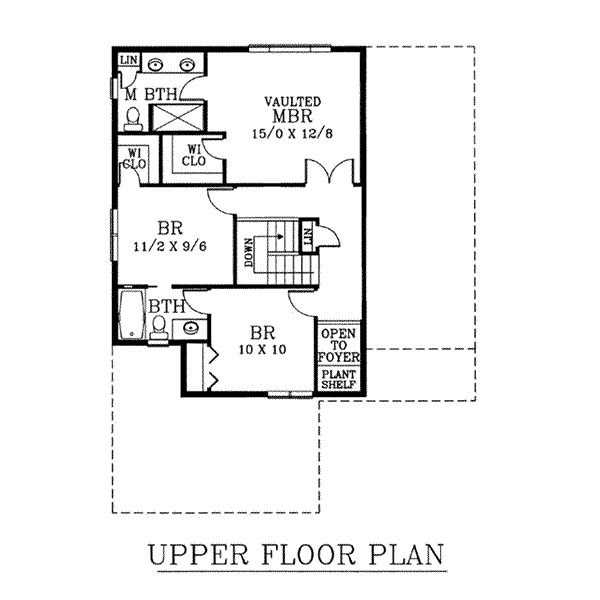 upper floor house blueprint