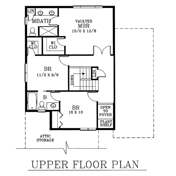 upper floor house blueprint