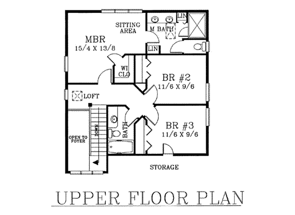 upper floor house blueprint