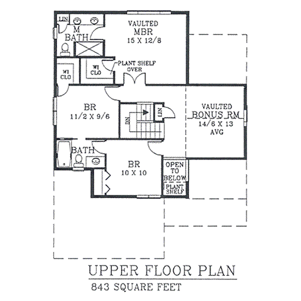 upper floor house blueprint