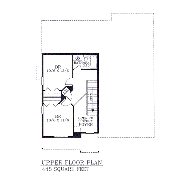 upper floor house blueprint