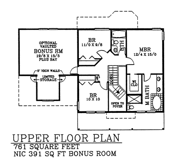 upper floor house blueprint