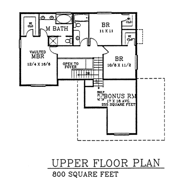 upper floor house blueprint