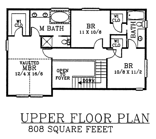 upper floor house blueprint