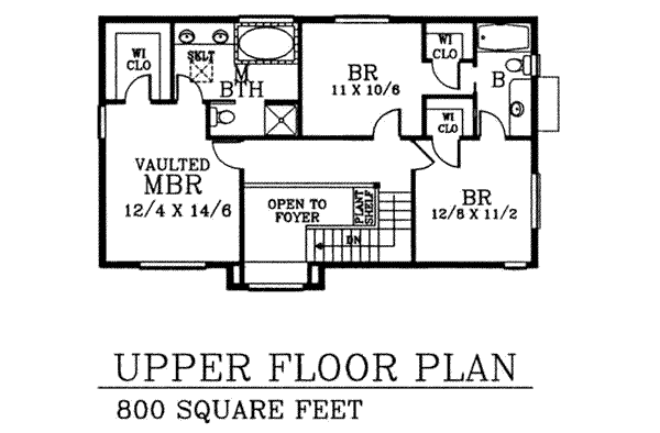 upper floor house blueprint