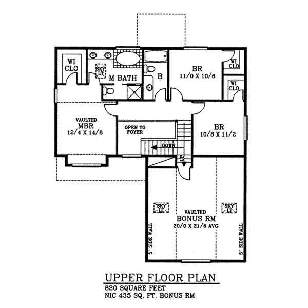 upper floor house blueprint
