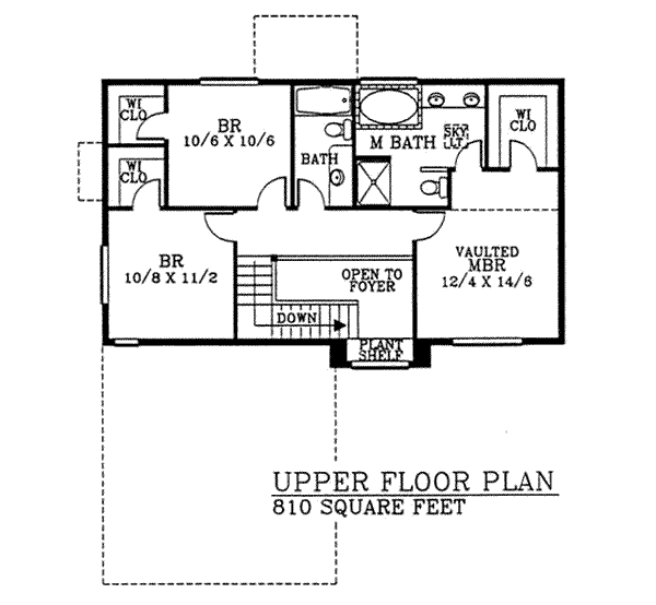 upper floor house blueprint