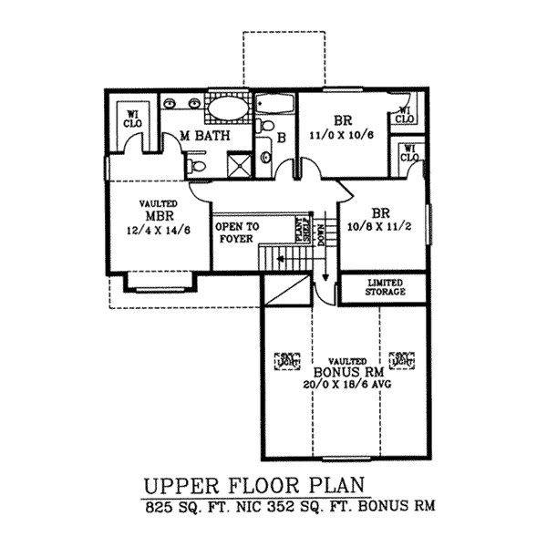 upper floor house blueprint