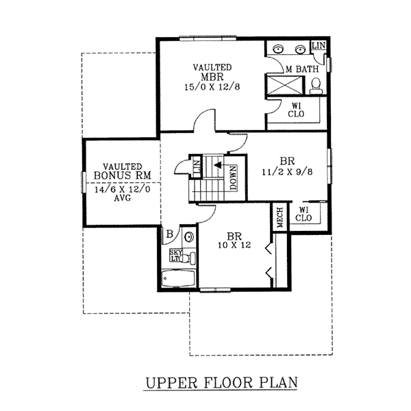 upper floor house blueprint