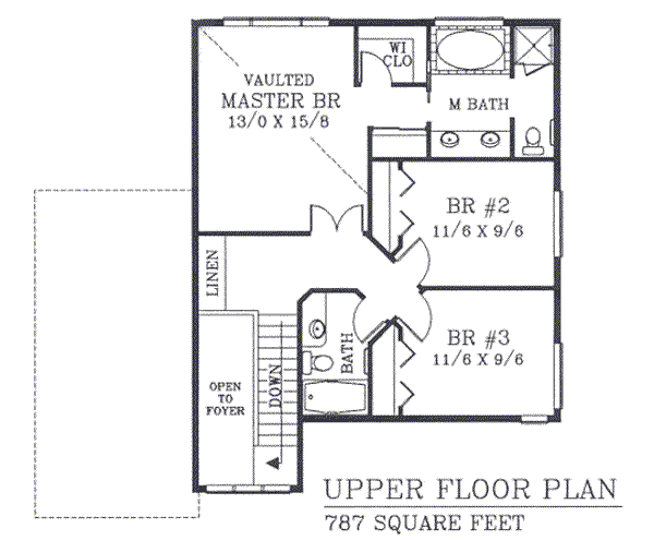 upper floor house blueprint
