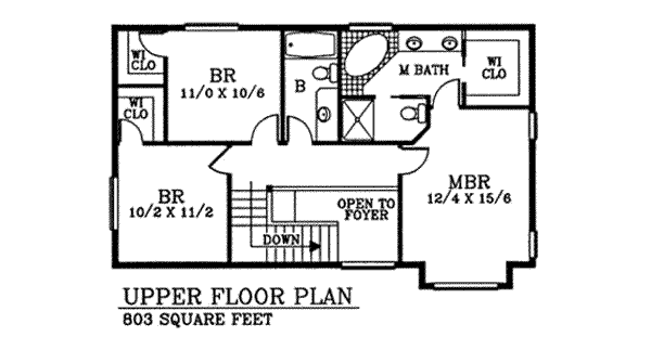 upper floor house blueprint