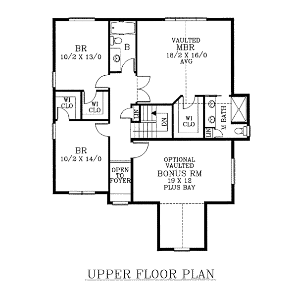 upper floor house blueprint
