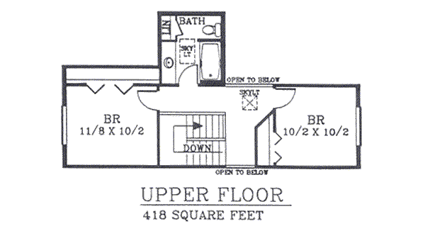 upper floor house blueprint