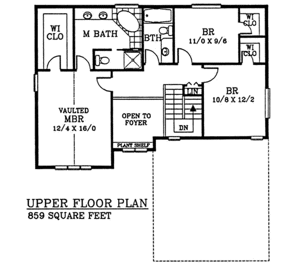 upper floor house blueprint