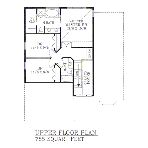 upper floor house blueprint