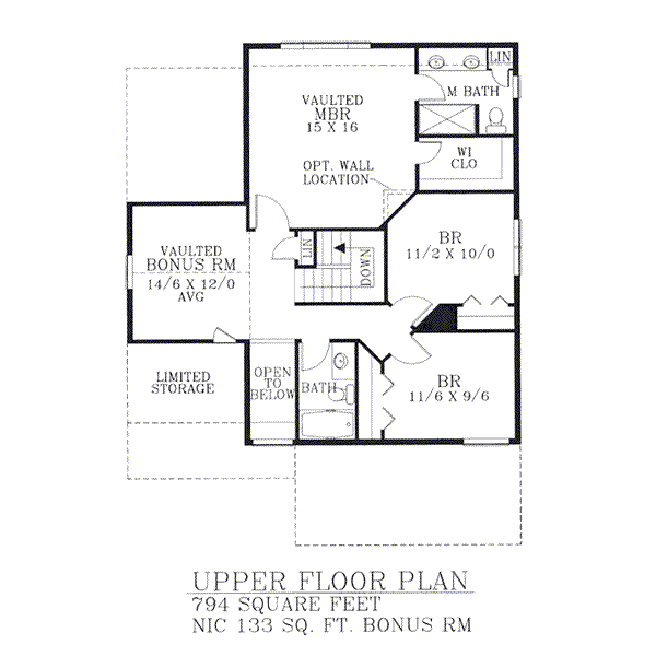 upper floor house blueprint
